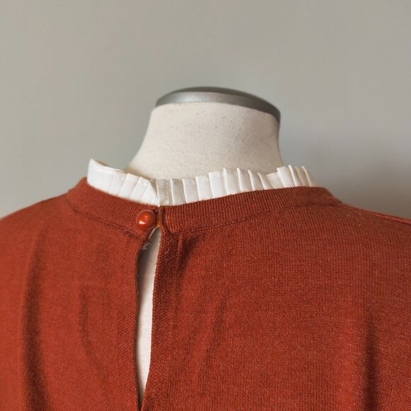 VILA MILANO Ruffled Neck & Cuffs Sweater - Picture 6 of 7